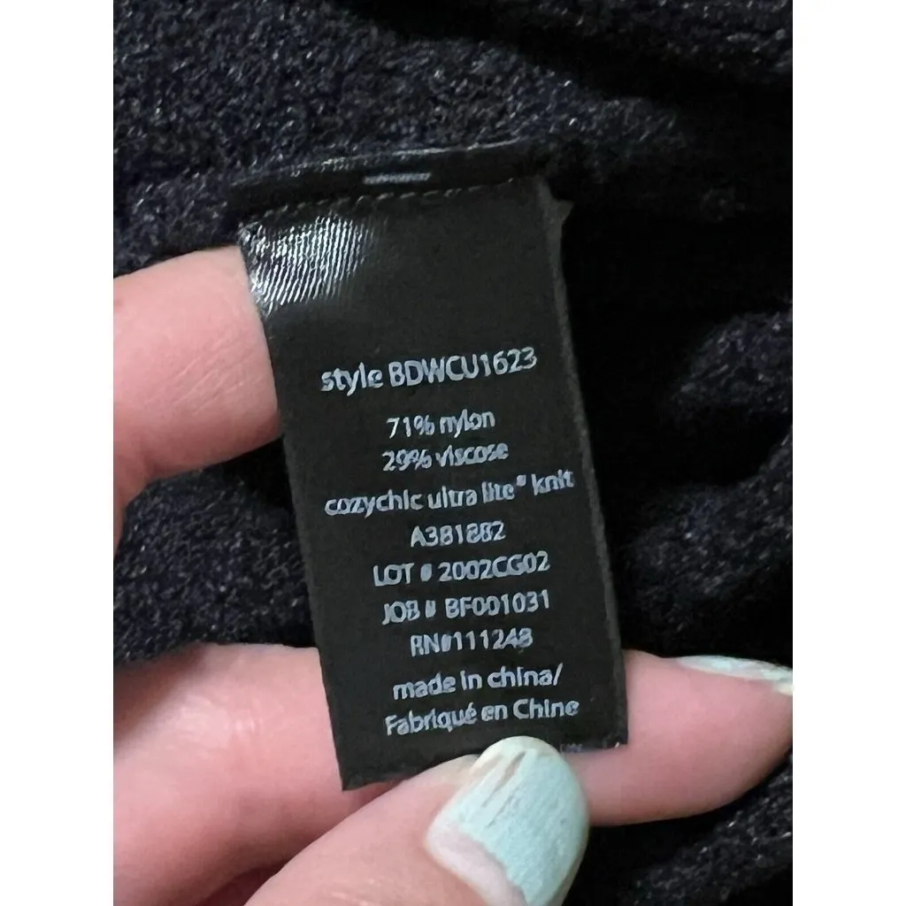 Barefoot Dreams CozyChic UltraLite‎ Cowlneck Pullover Black BDWCU1623 - Image 8