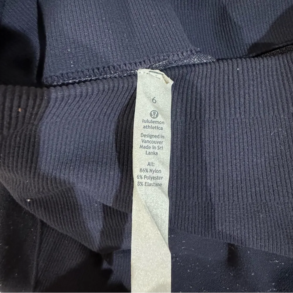 lululemon Free to Flow Crop Legging Blue Purple Size 6 - Image 6