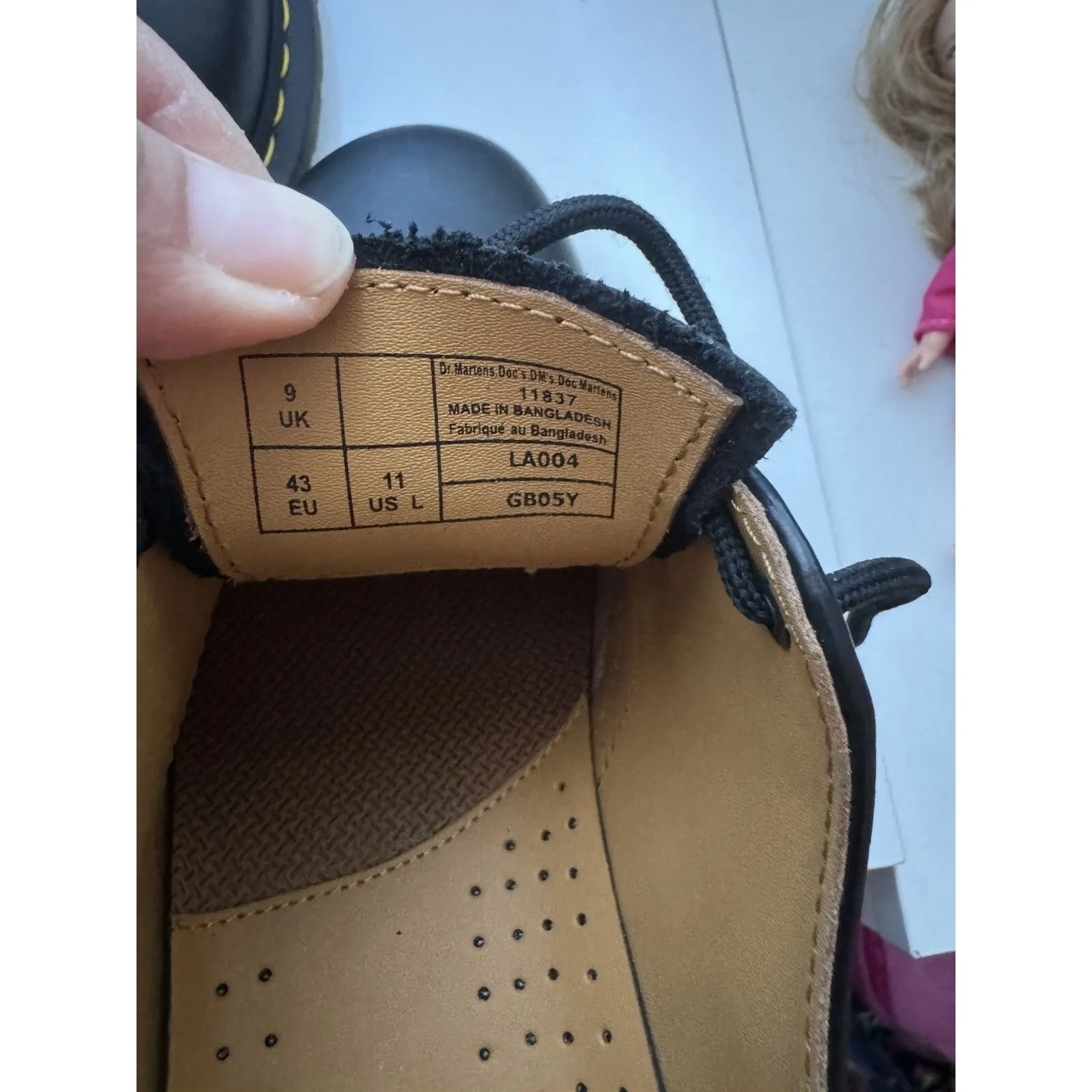 Dr. Martens  Oxford Shoes 11838 Women’s 11 Black Smooth Leather NWOT - NWOB - Image 9
