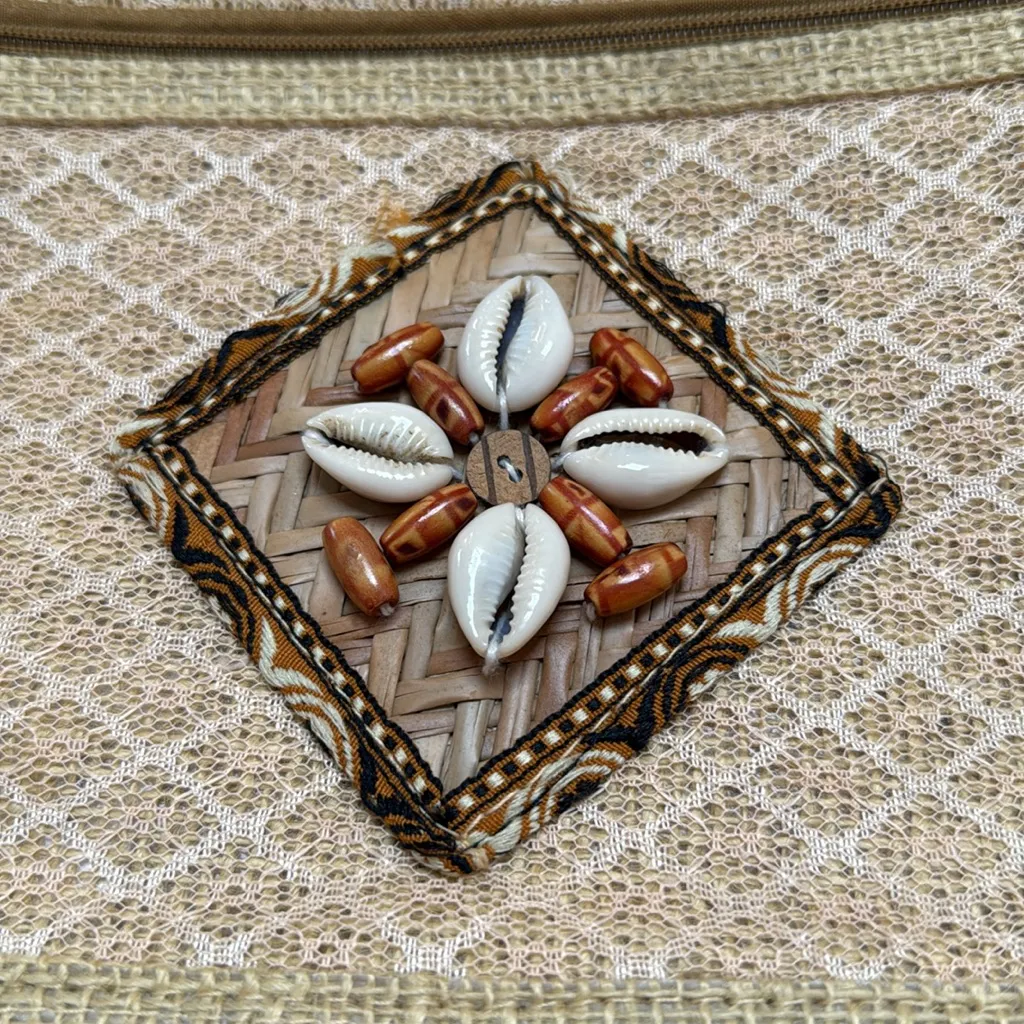 Chic Tan Tote with Shell Detail - Image 2