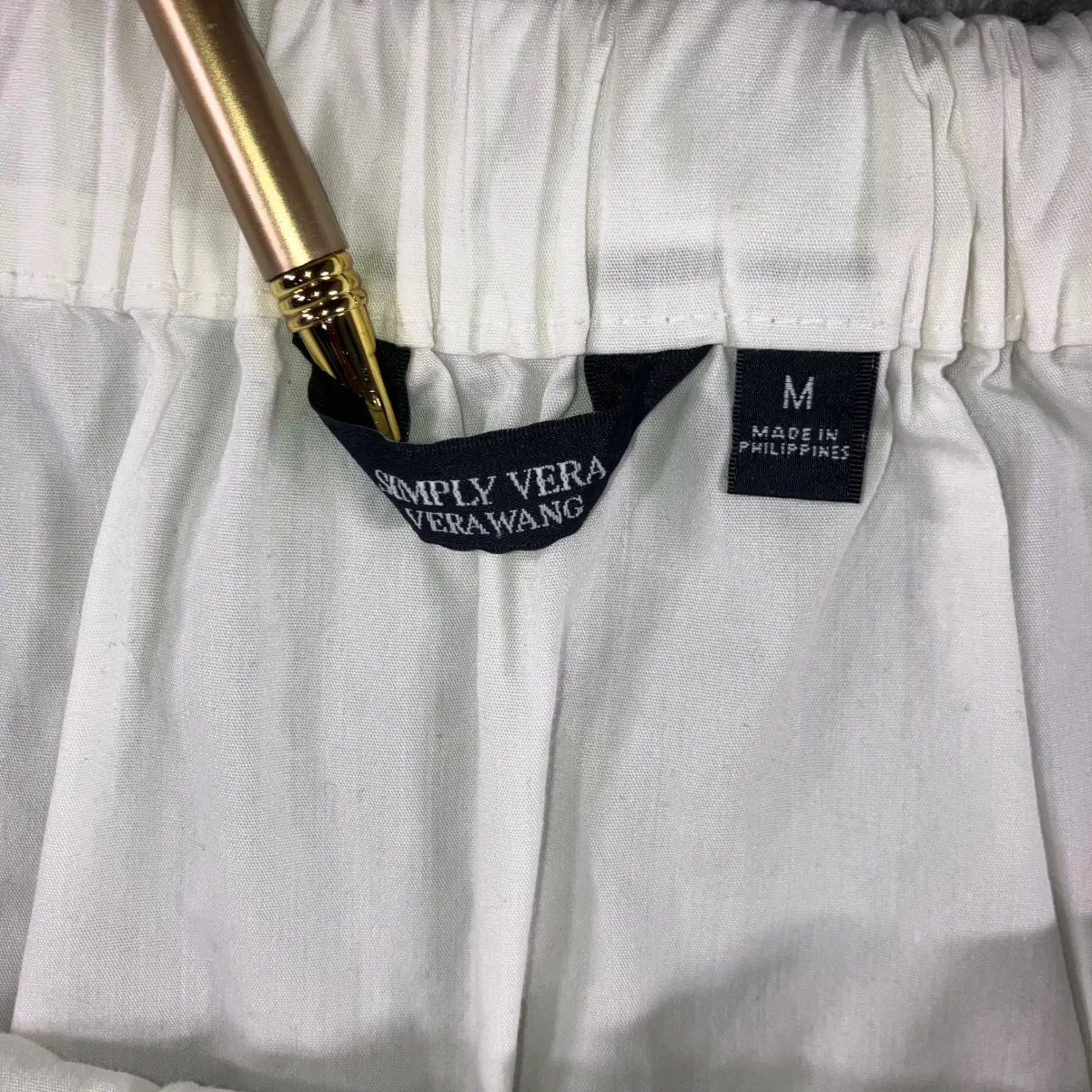 Simply Vera Vera Wang Off The Shoulder Top Women Medium Boho Peasant‎ Cottage - Image 7