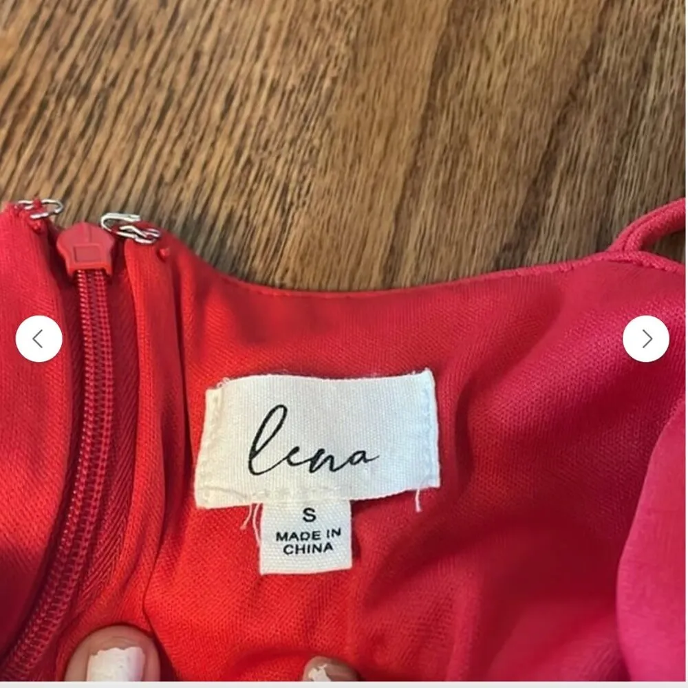 Lena Red Asymmetrical One Shoulder Mini Dress Size Small Homecoming Formal - Image 3