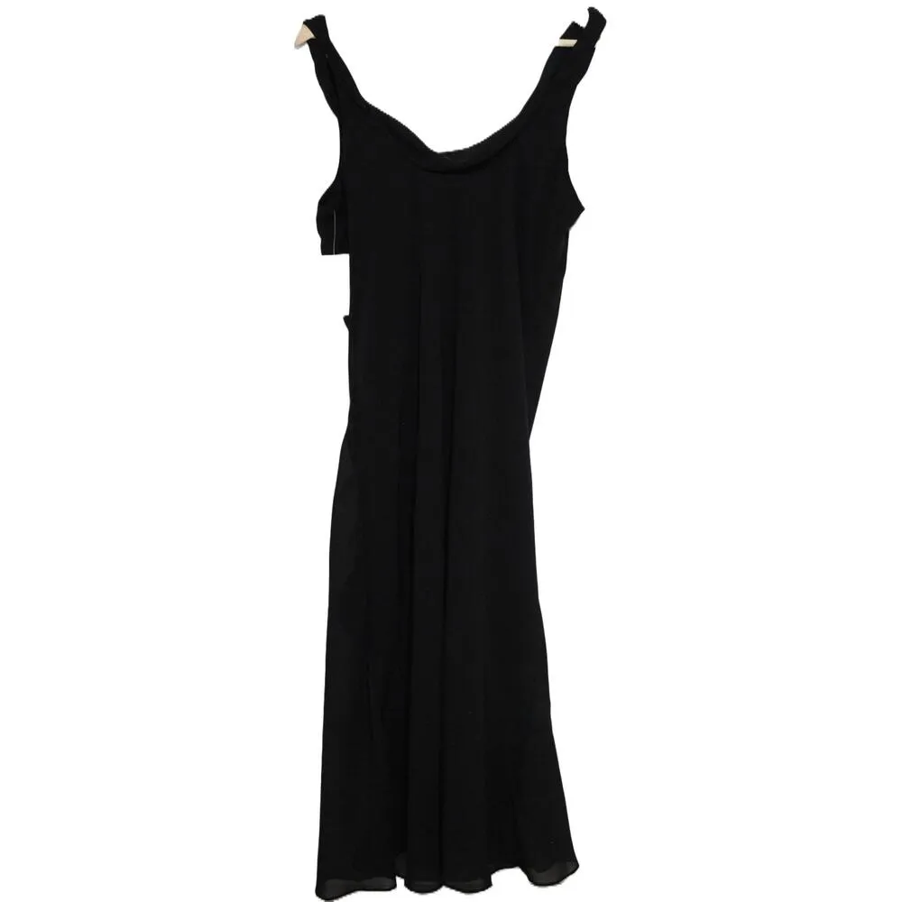 Womens Abercrombie & Fitch Black Soft Sleeveless Draped Dress Size Medium M - Image 2