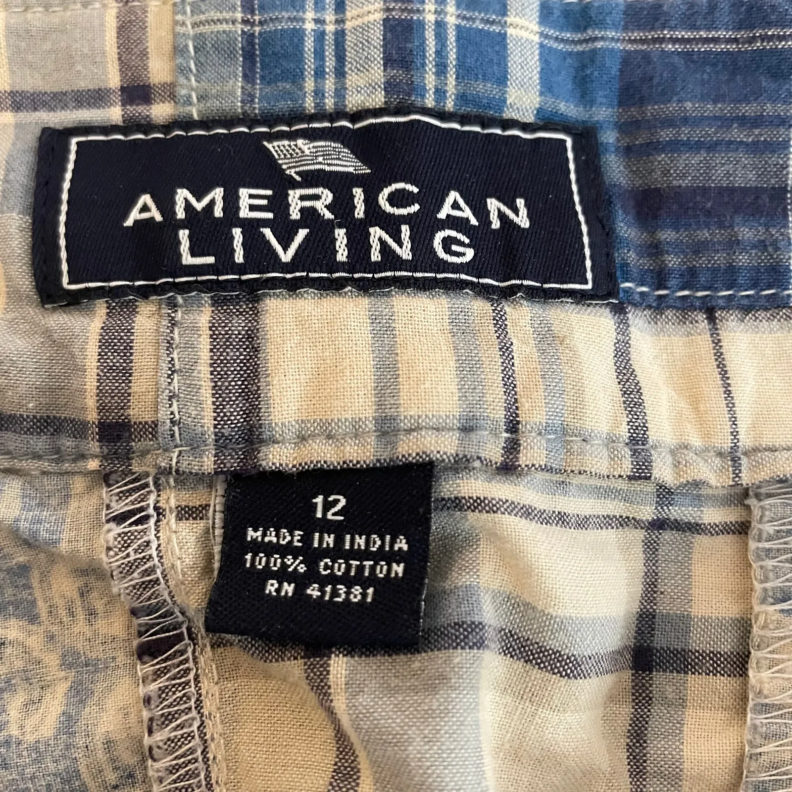 American Living Patchwork Skirt Womens 12 - Image 5