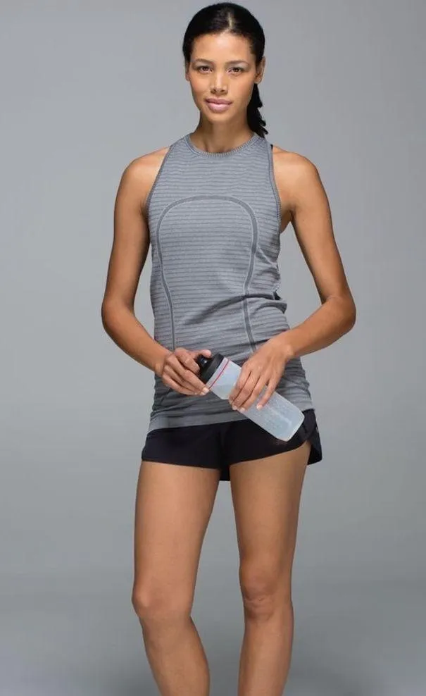 Lululemon Run: Swiftly Tech High-Neck Racerback Tank Top - Stripe Slate Size 4-6 - Image 3