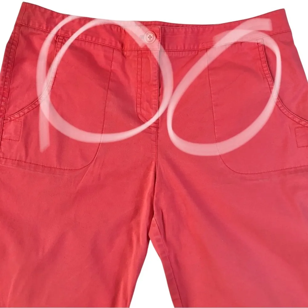 TOMMY BAHAMA | Womens Salmon Cargo Shorts Coral Women's Bermuda Shorts - Image 4