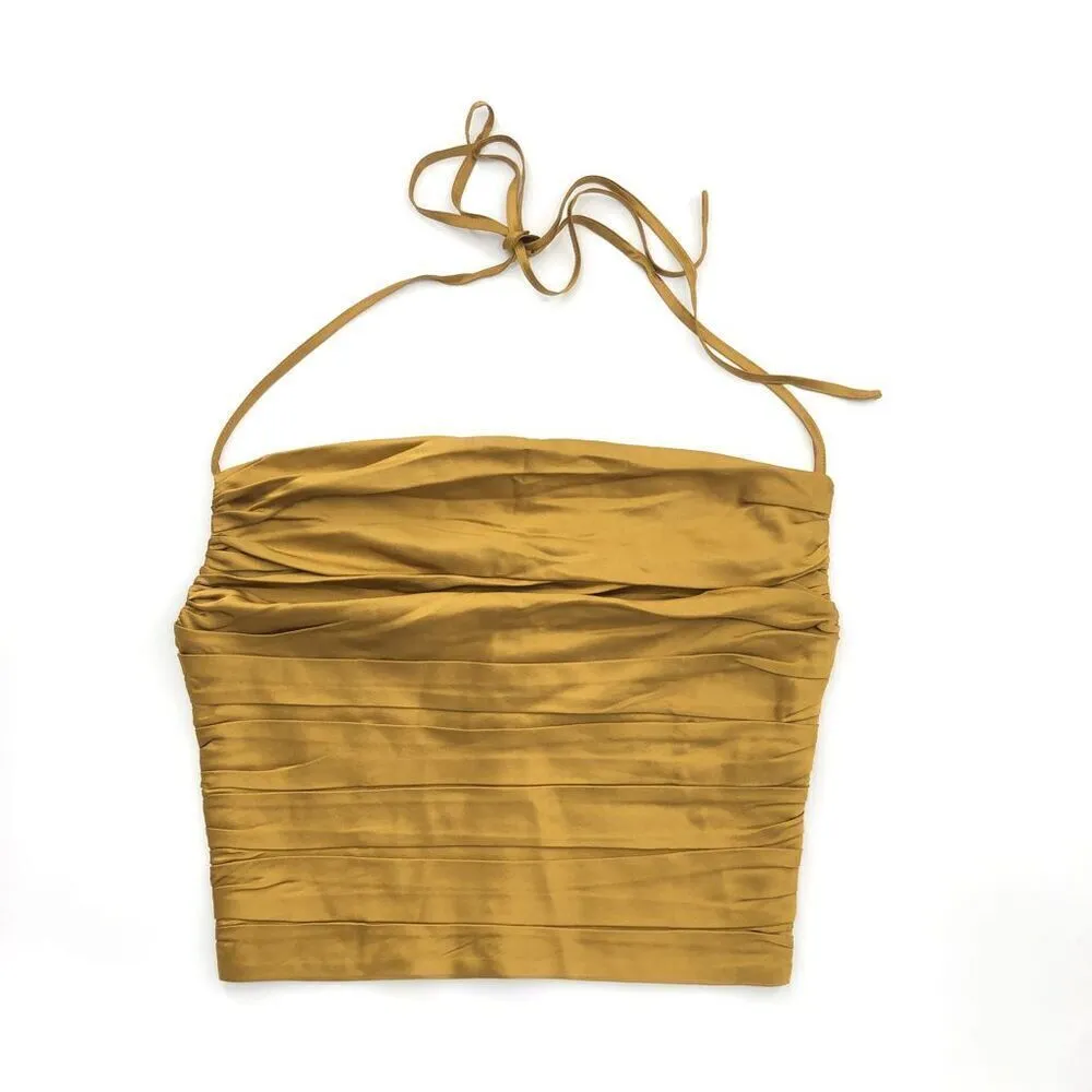Ronny Kobo Leilani Top‎ in Brass Small Tan - Image 2
