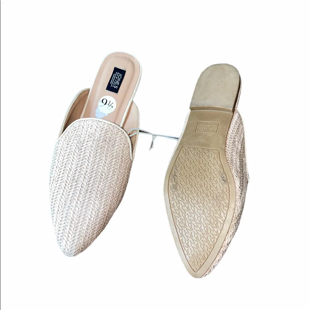 NEW Jones New York Woven Tan Slip On Mule - Image 4