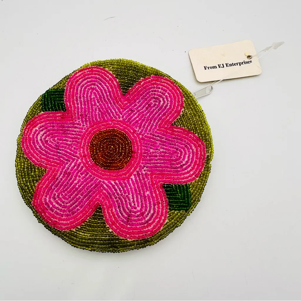 C. Marie beaded coin purse Vintage Pink - Image 3