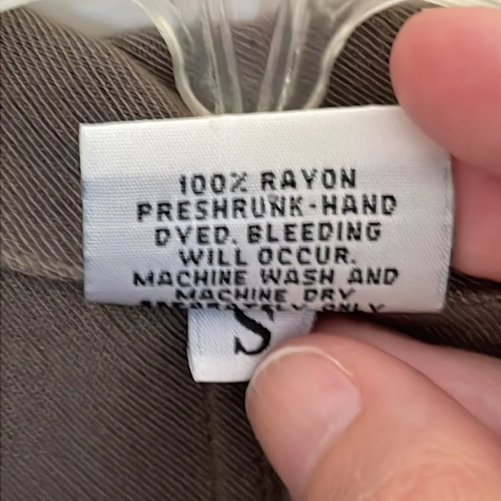 CP Shades Beige Oversized Button Down Shirt Small - Image 6