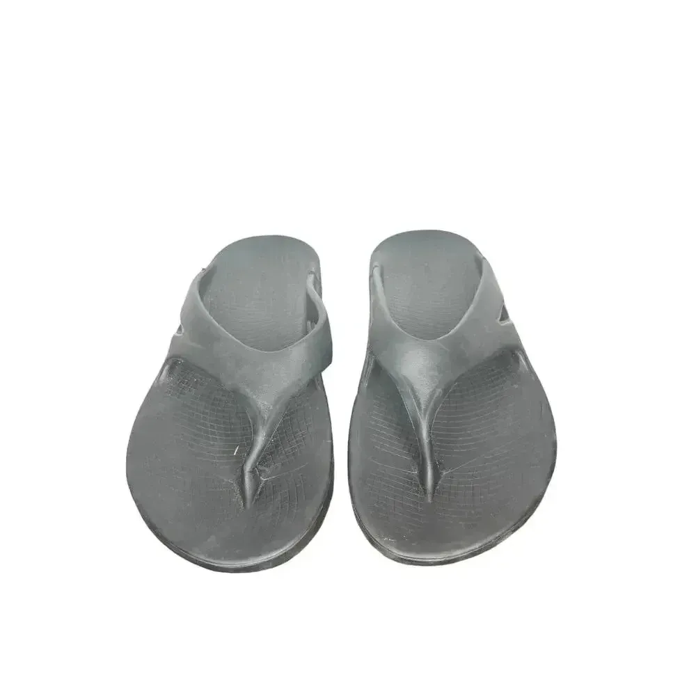 OOFOS Original Black Recovery Thong Sandals Flip Flop Unisex SIZE W12 M10 - Image 3
