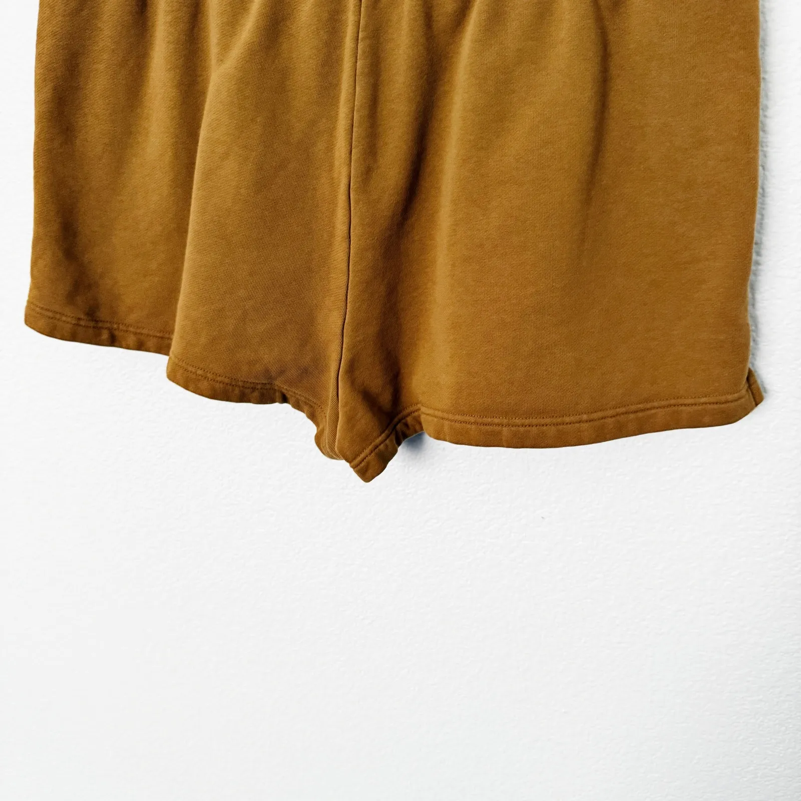 [Girlfriend Collective] Sycamore Brown 50/50 Sweat Shorts Elastic Waist Sz Large - Image 8