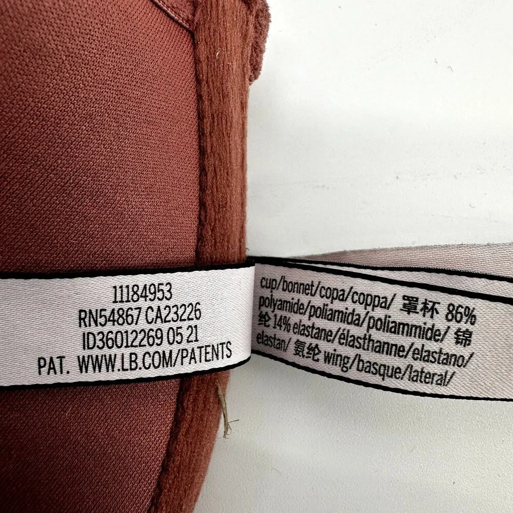 Victoria's Secret Lightly Lined Demi Bra Lace Mesh Floral Dusty Rose Sienna 38D - Image 3