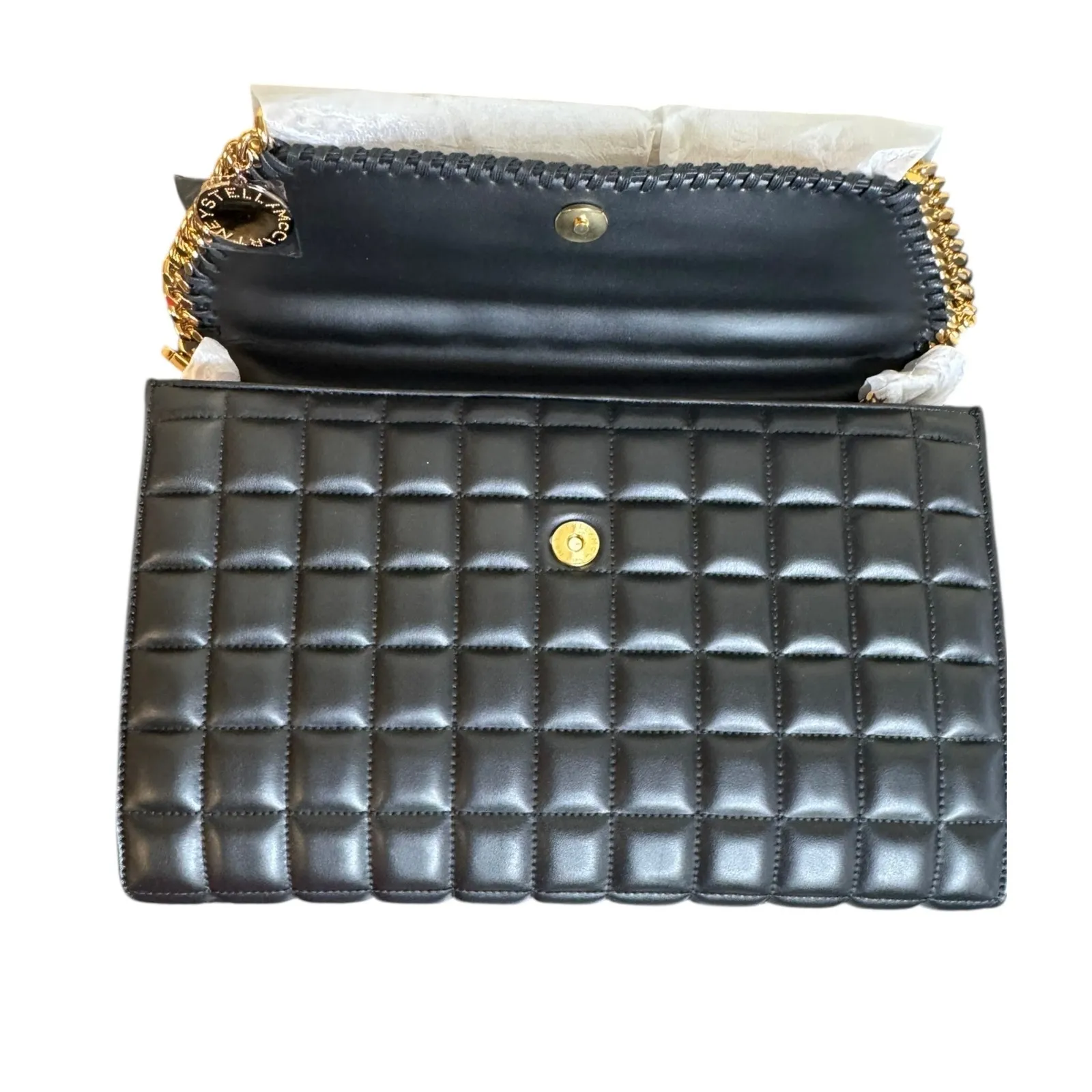 Stella McCartney NWT Falabella Crossbody Quilted Vegan Tote in Black - Image 8