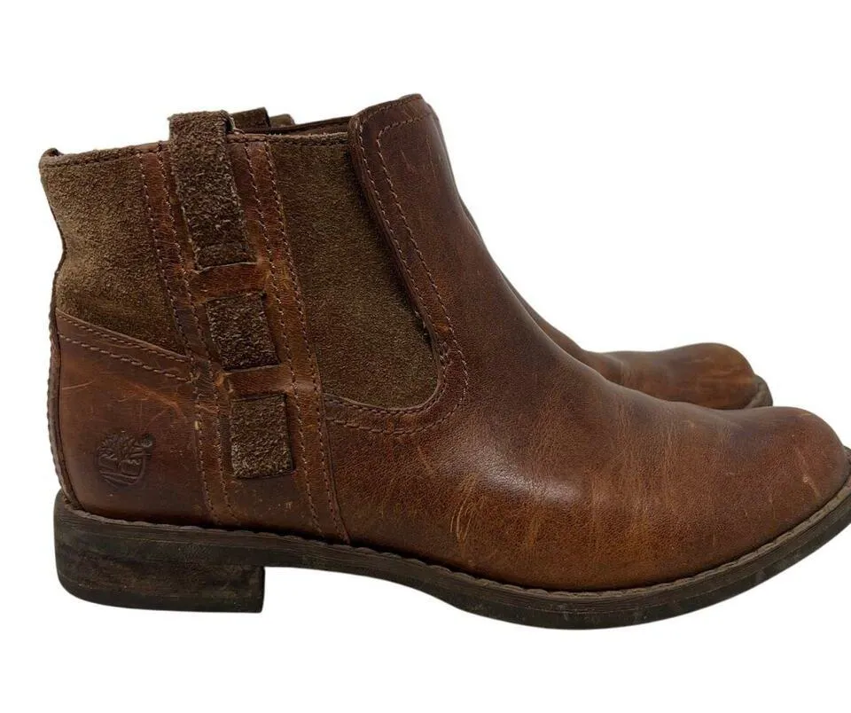 Timberland Earthkeepers Savin Hill Genuine Leather Chelsea Boots Brown 6 - Image 2