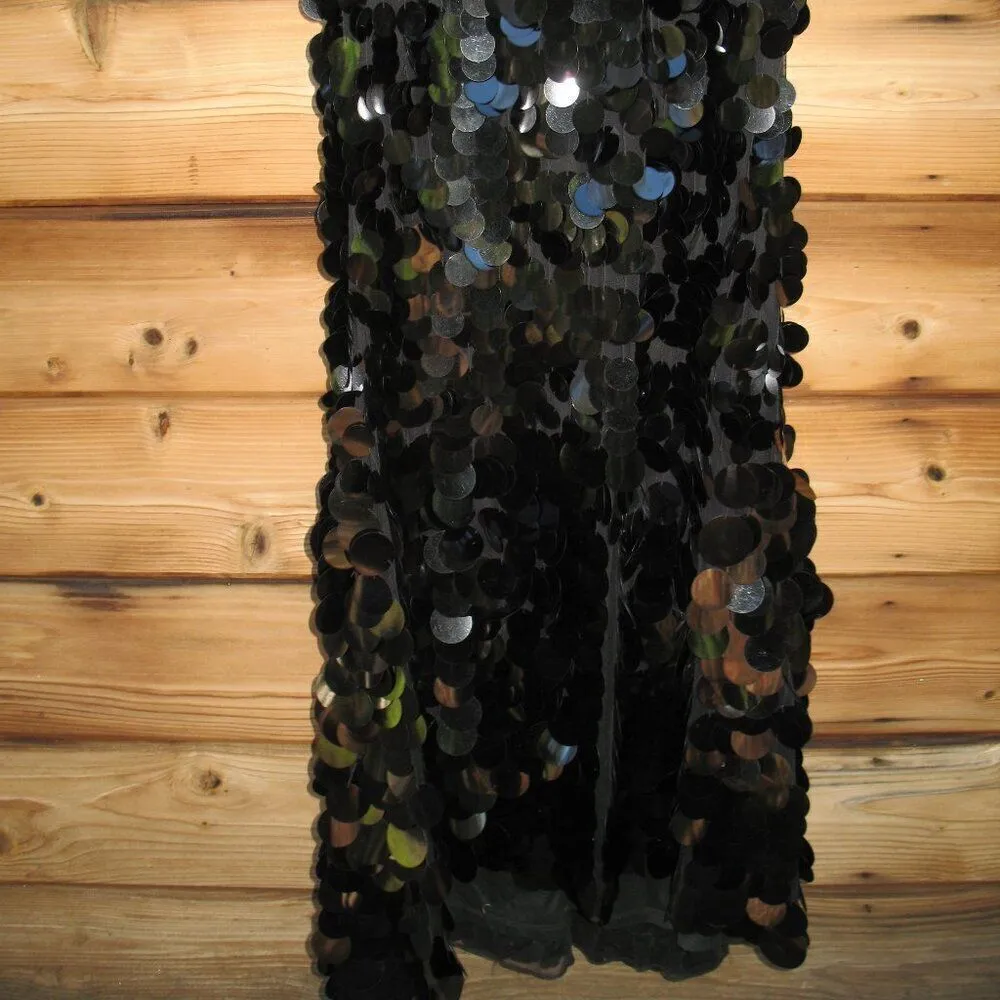 Mac Duggal  5959 Sleeveless Disc Sequin Gown Dress - Image 8