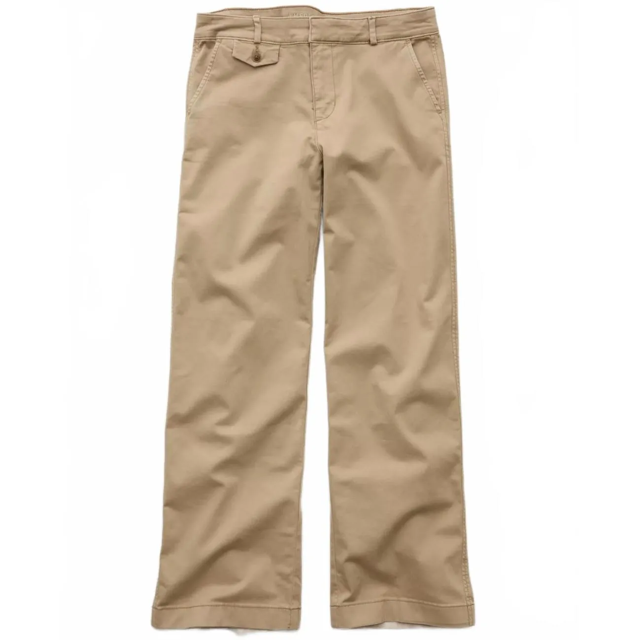 AE Stretch Low-Rise Wide-Leg Khaki Pant American Eagle NWT Tank Tan Size 000R - Image 4
