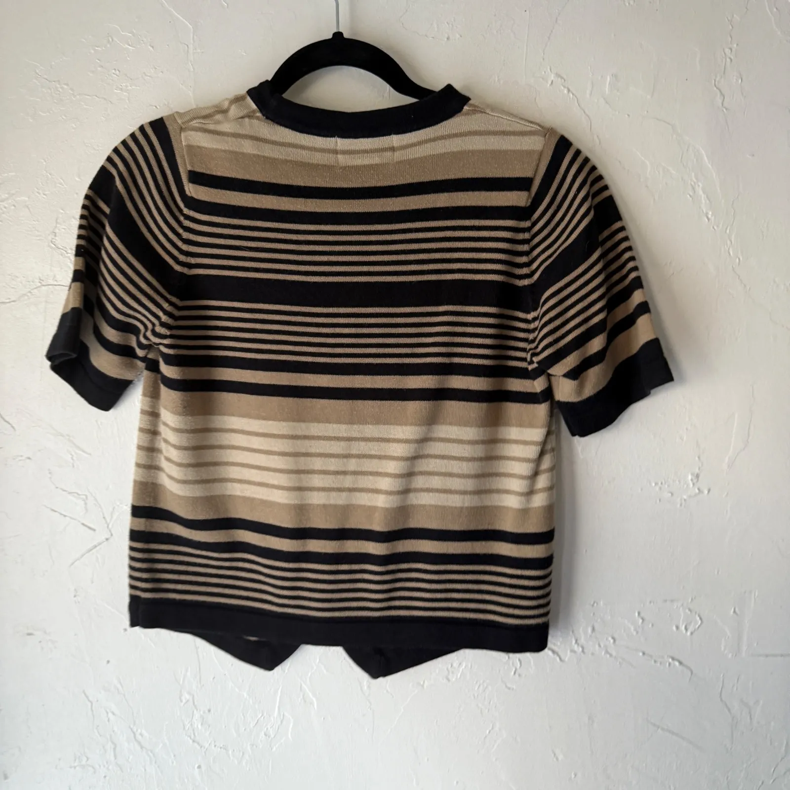 Christopher Banks Vintage Y2k Striped Button Up Cardigan S Whimsigoth Grunge - Image 7