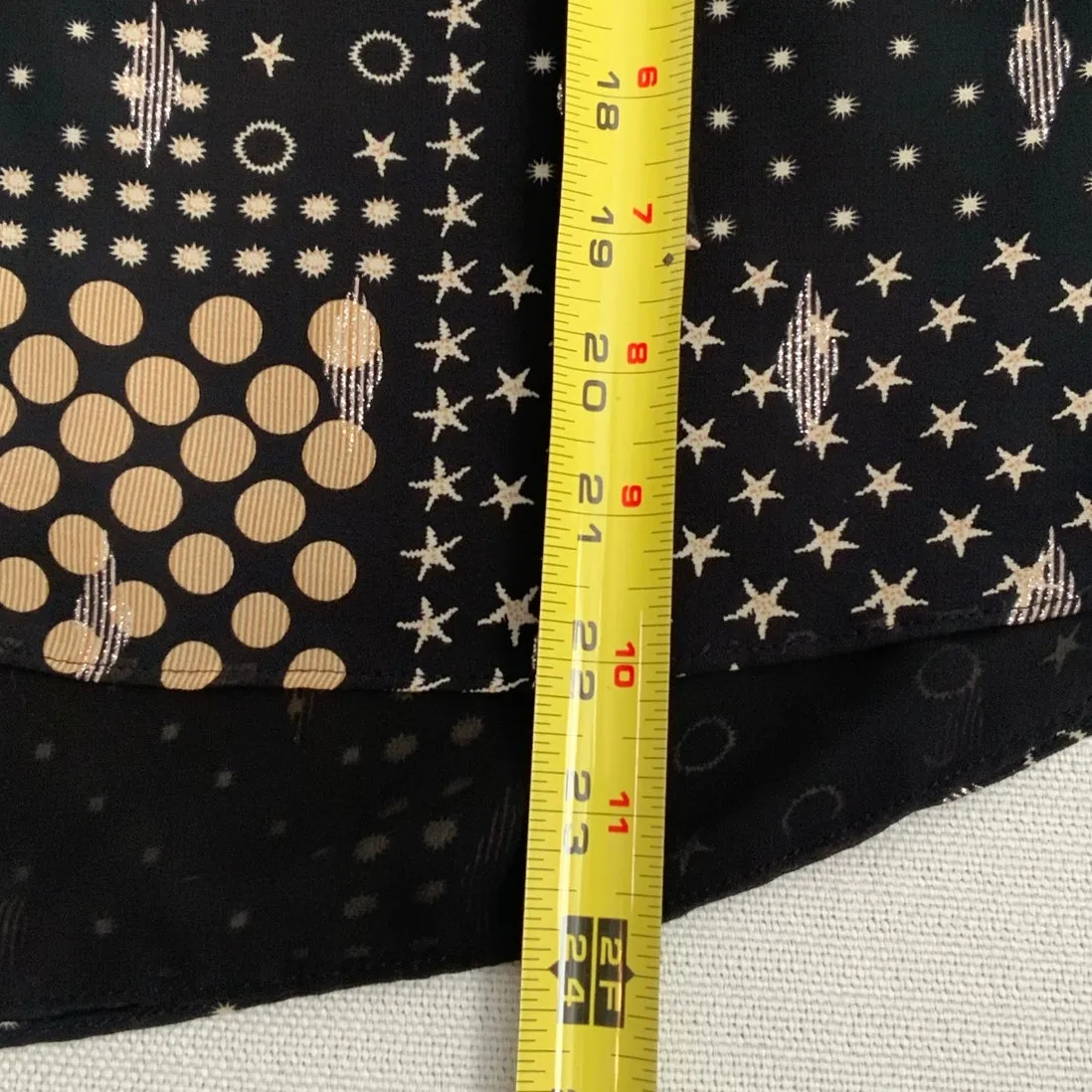 Current Air Black and tan blouse size xs - Image 6