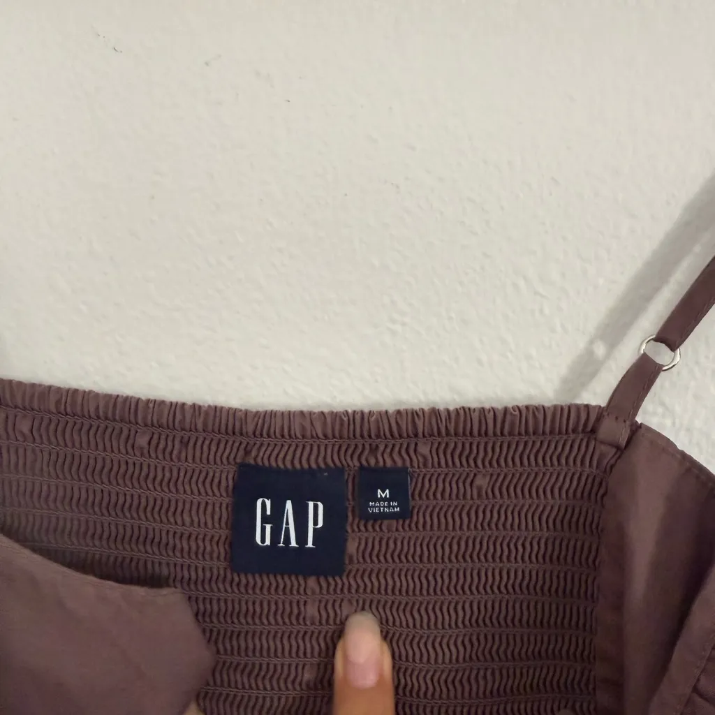 GAP Chocolate Brown Smocked Dress - Image 4