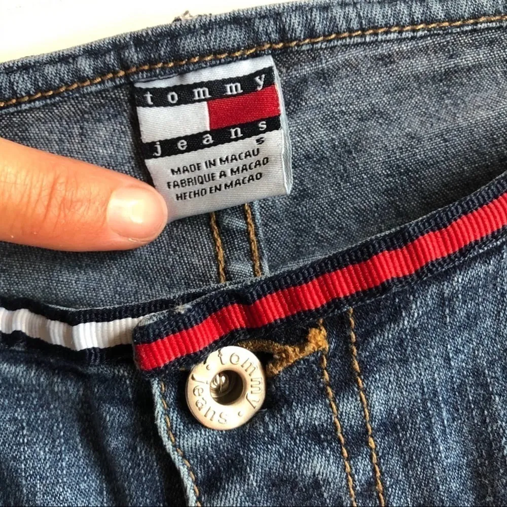 Tommy Hilfiger jeans blue size 5 Denim luy-luy streetwear Y2K vintage - Image 5