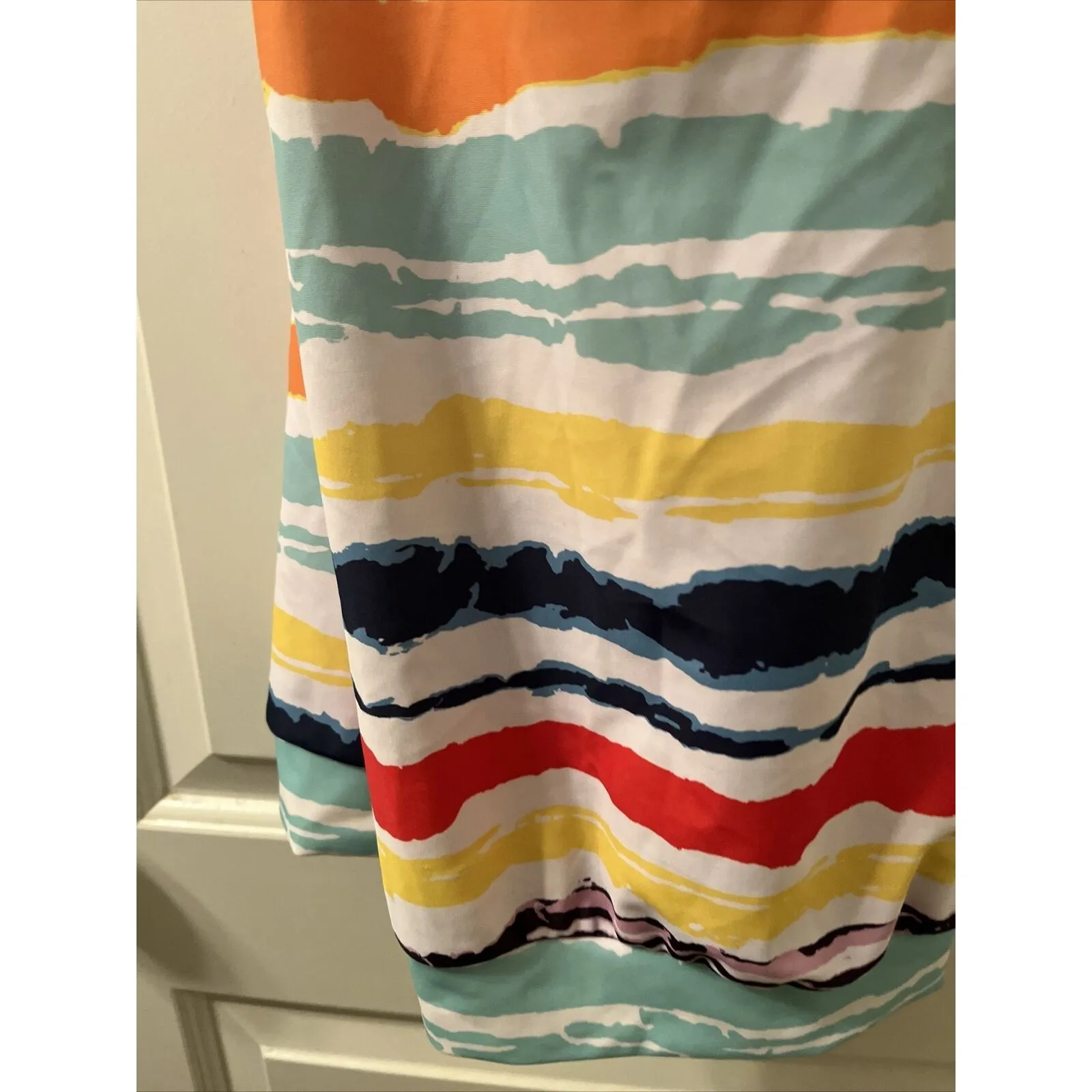 Women's Colorful Swim Tankini Top Criss Cross Strap Padded Cups Size XL - Image 14