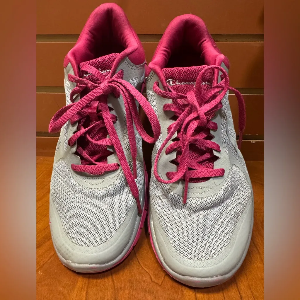 Champion Women's Athletic Shoes in Gray and Pink - Image 2