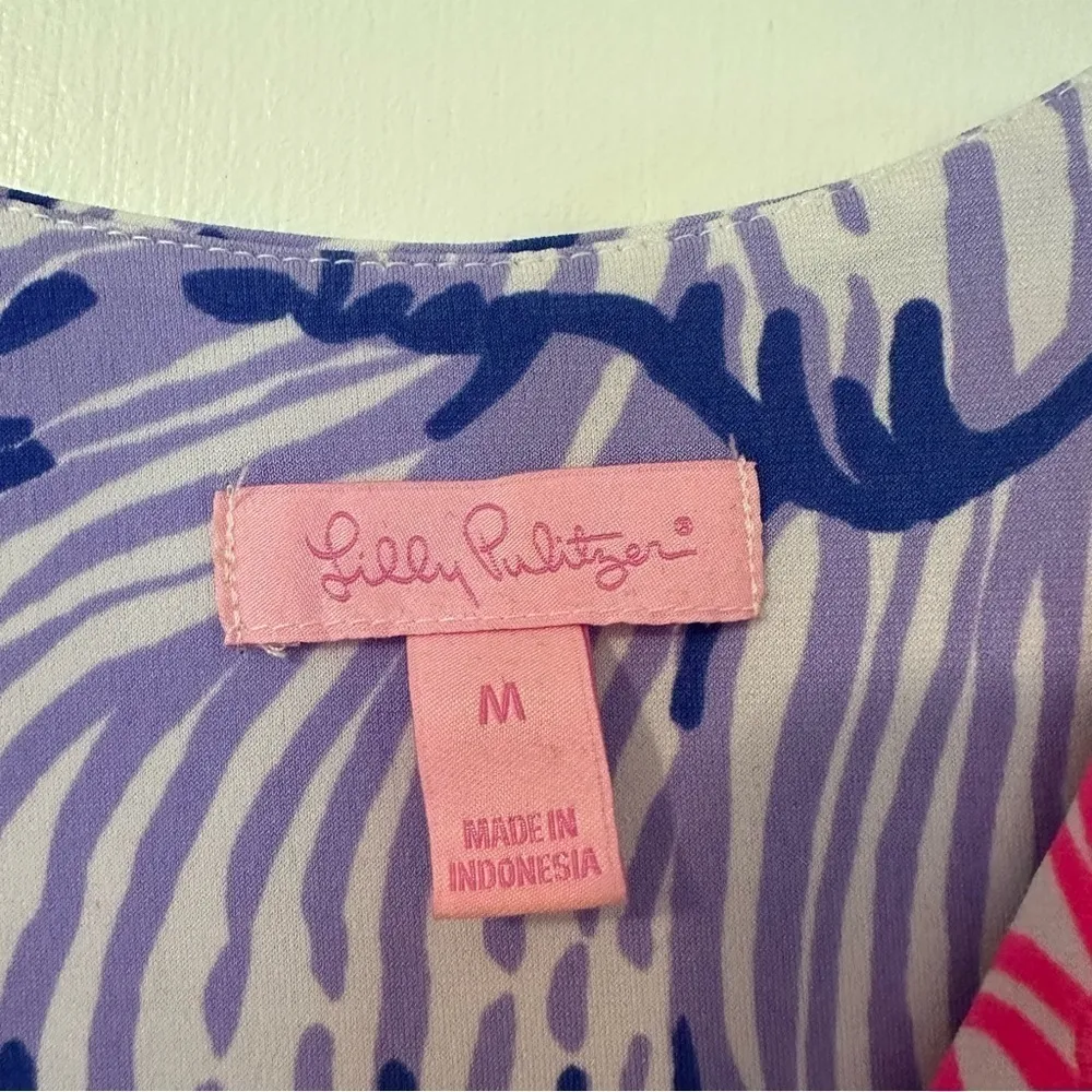 Lilly Pulitzer Bordeaux Beaded House of Nemo Printed Dress - Image 5