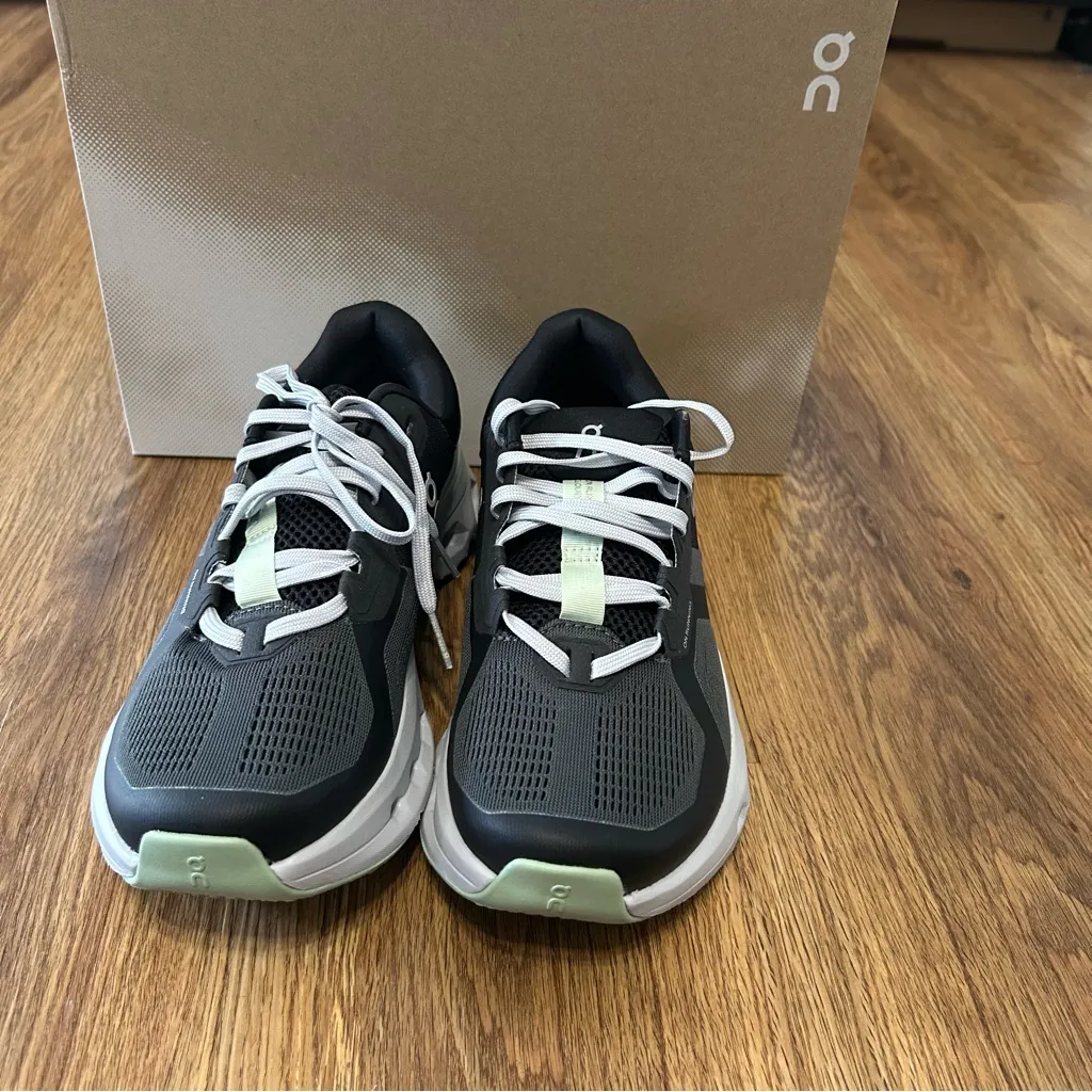 ON CLOUDRUNNER black running athletic training lace up shoes sneakers sz 9 new - Image 6