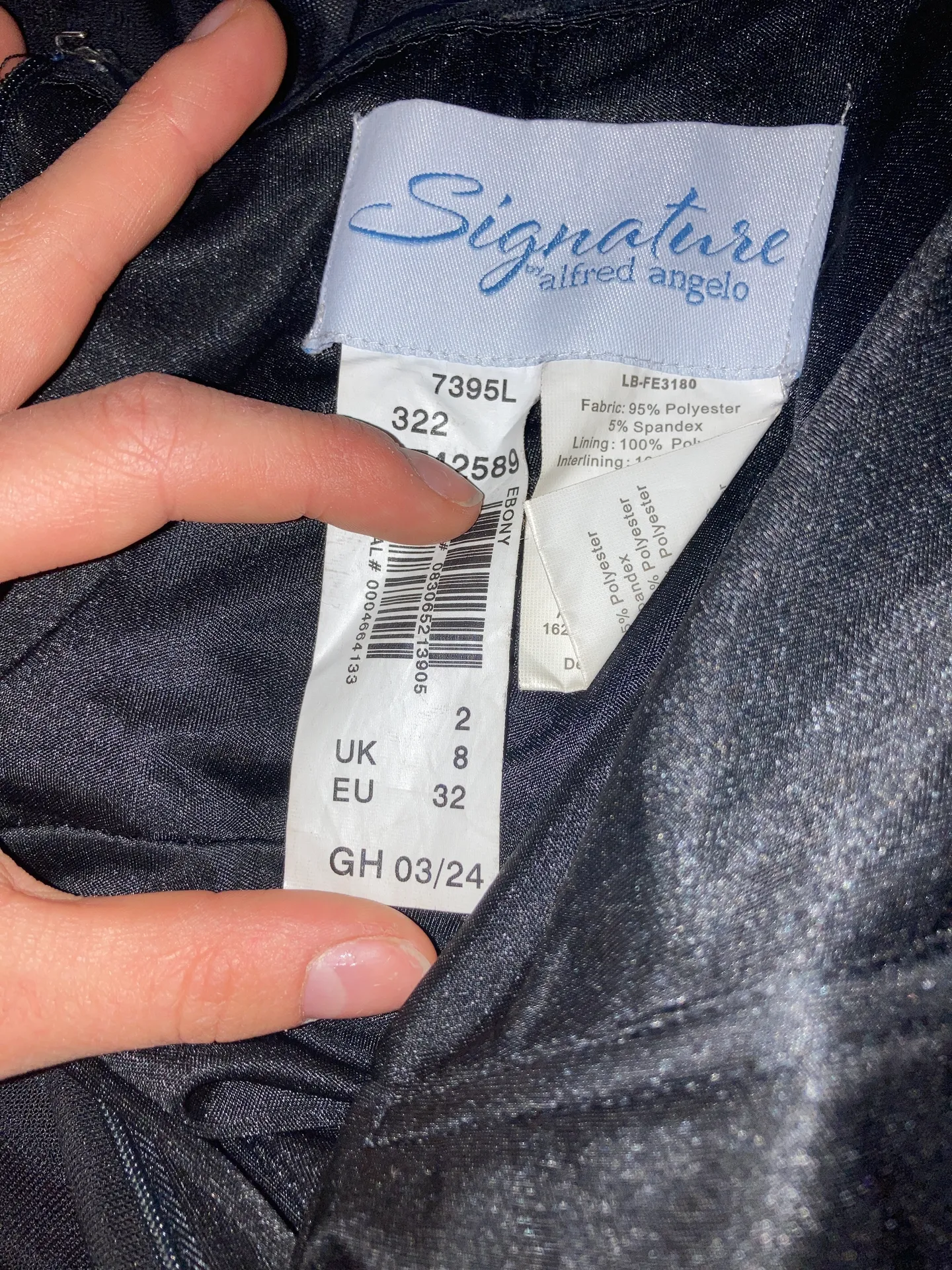 Alfred Angelo Black Dress - Image 4