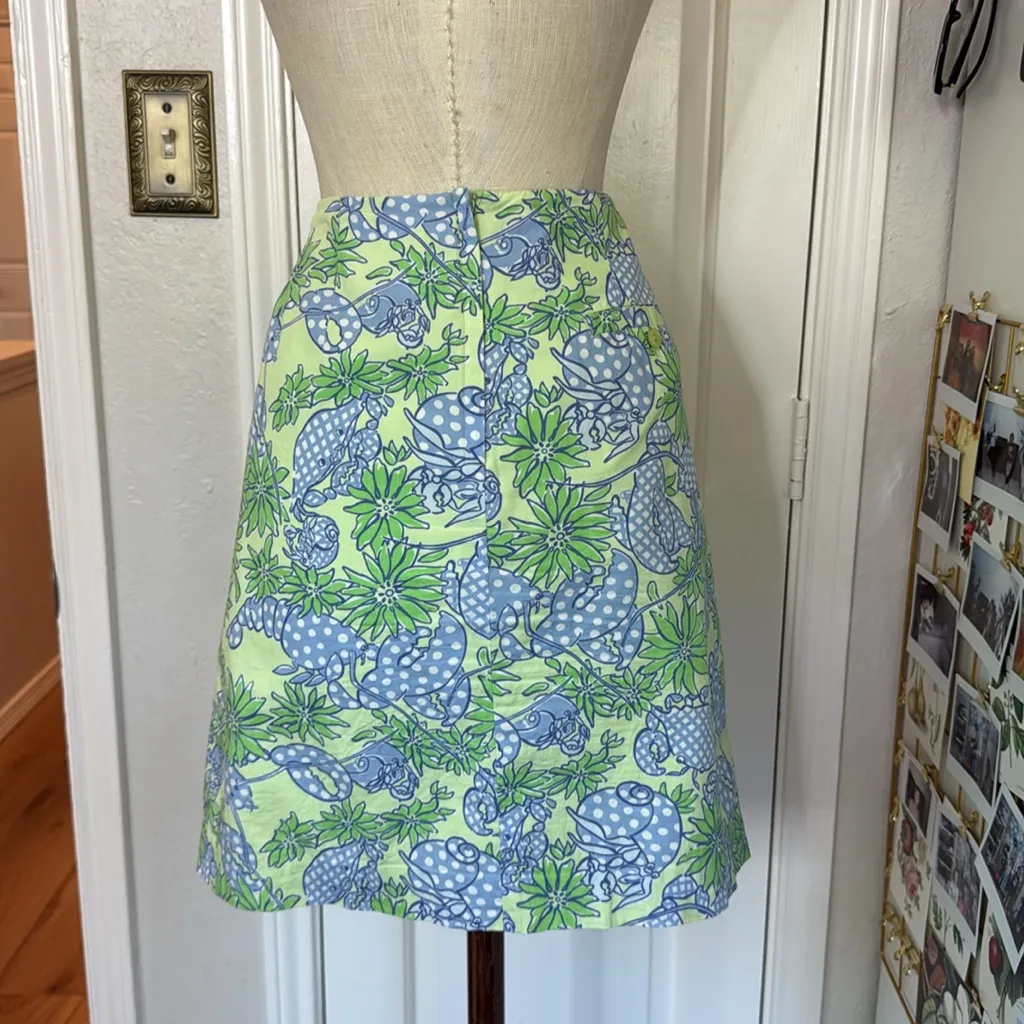 Lilly Pulitzer vintage white label crab salad
Colorful skirt - Image 2