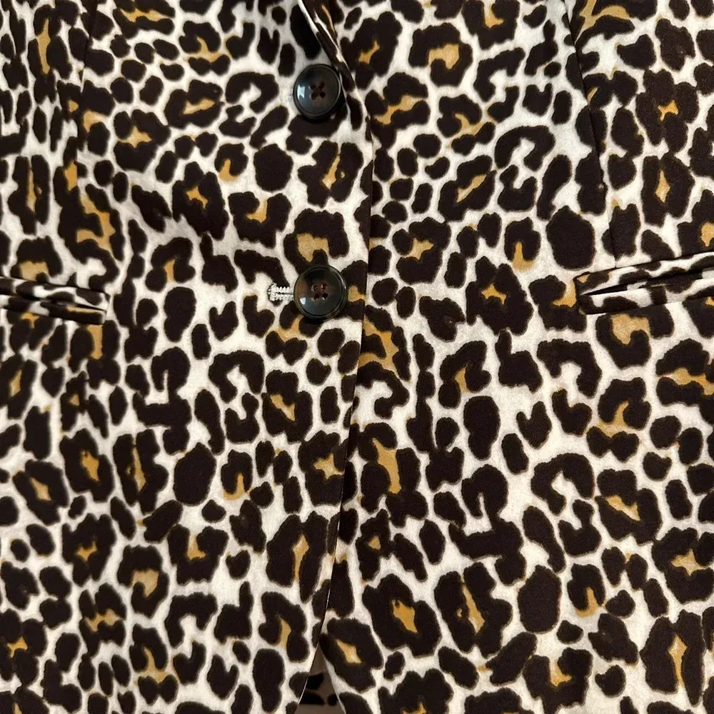 J. Crew schoolboy leopard cheetah print animal blazer fall - Image 5