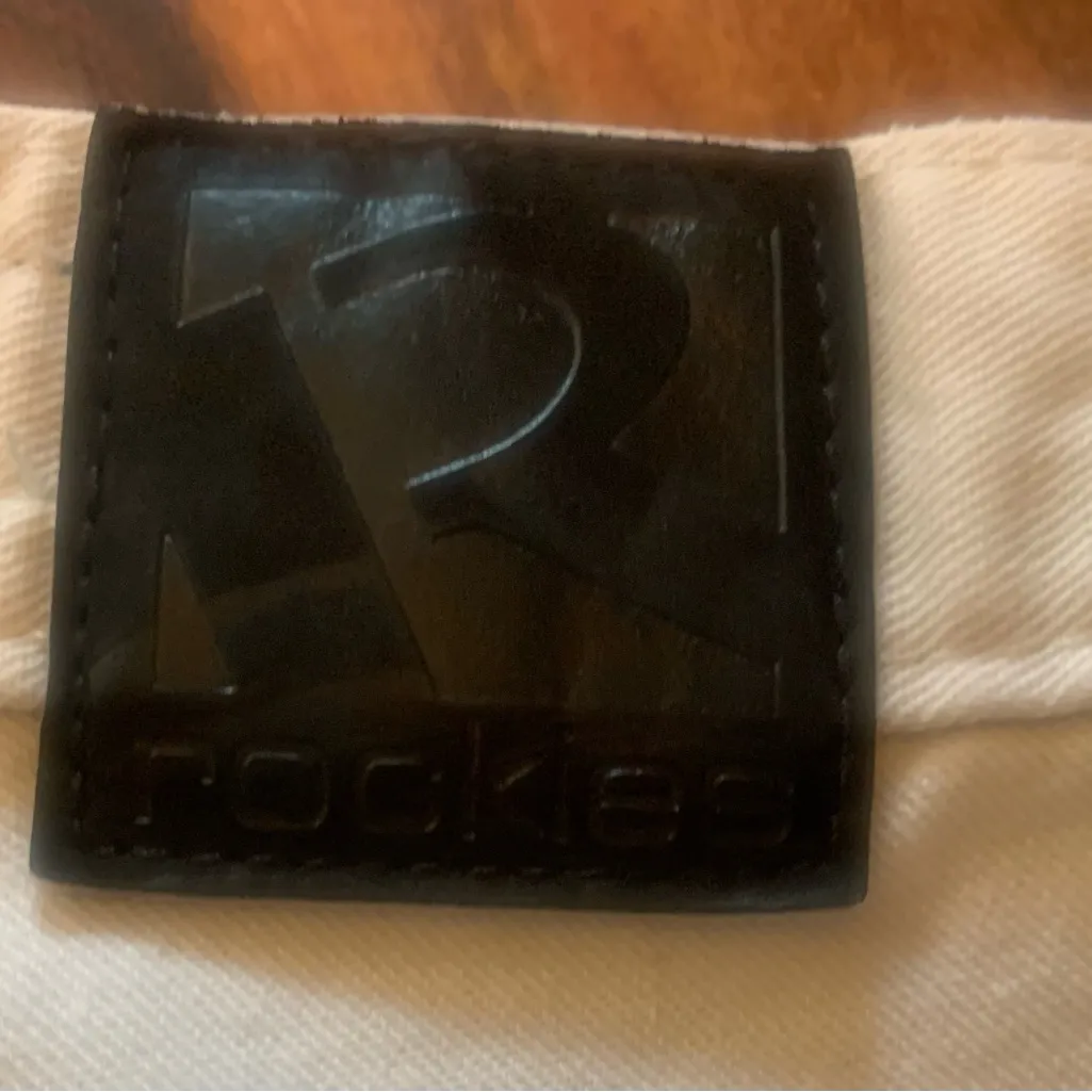 Rockies Vintage Women Ivory Western Size 28/7 Long Western Jeans. 2371 White - Image 6