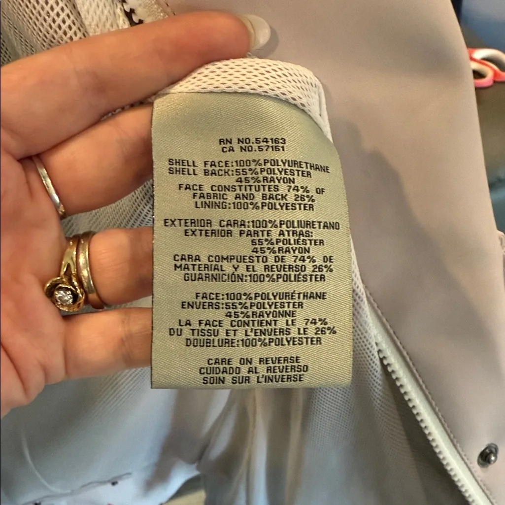 Levi's Women's Cream Trench rain Coat light lavender XS - Image 6