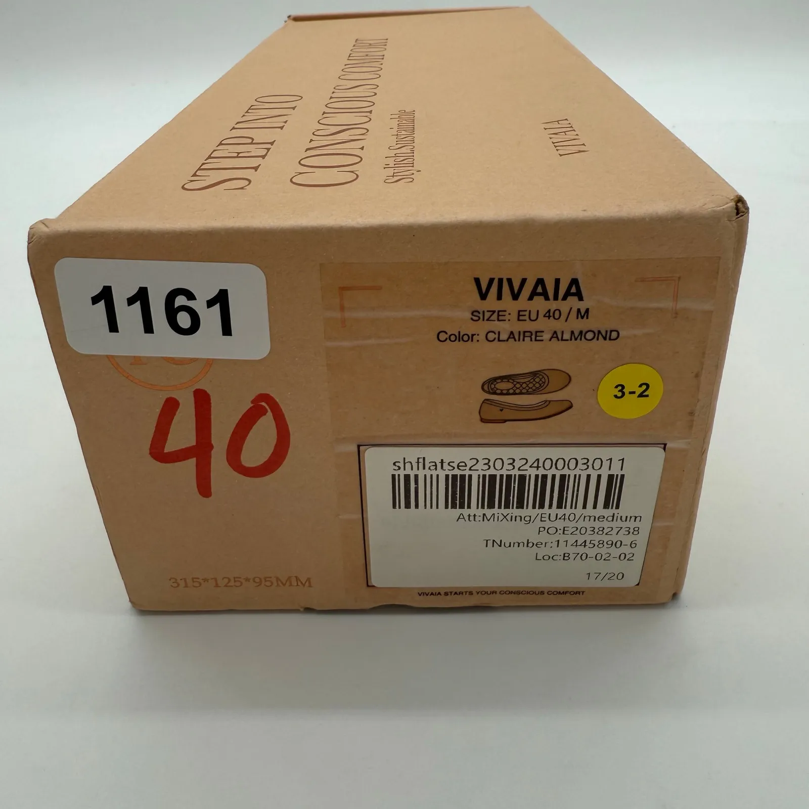 Vivaia Claire Round Flexible Comfort Old Money Knit Breathable Almond Flats 9 - Image 11