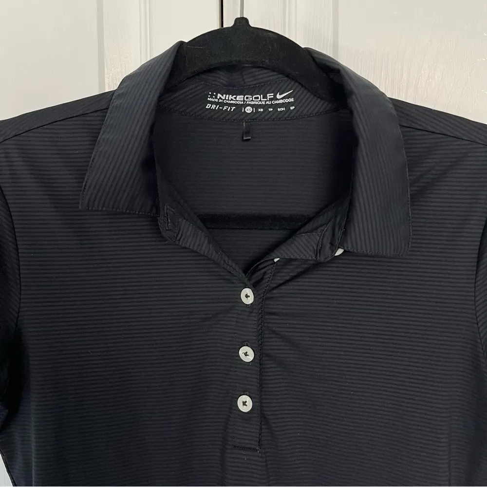 Black Women’s Nike Golf Dri-Fit Polo Size XS - Image 3