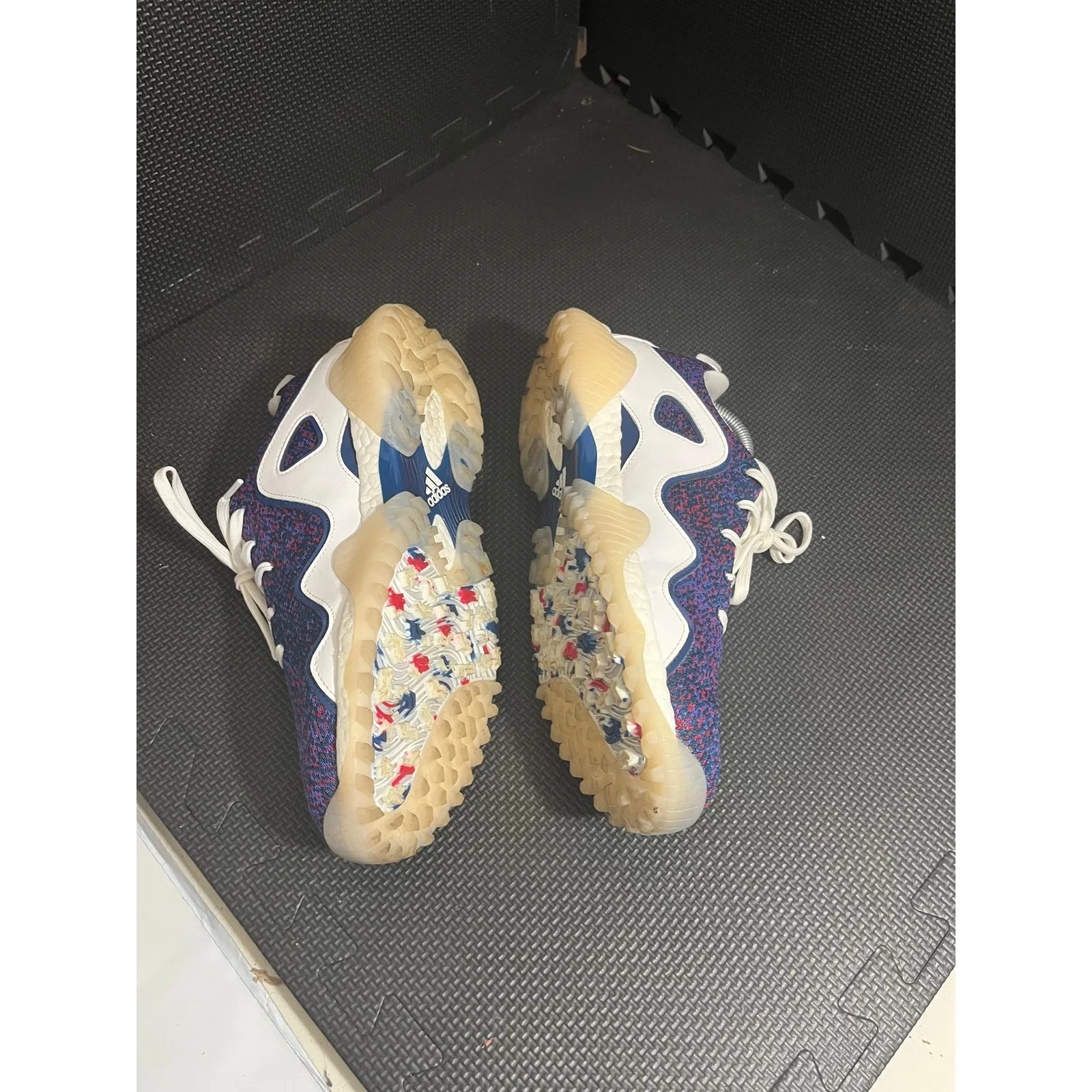 Womens Adidas CODECHAOS 21 Primeblue Golf Shoes White/Marine/Scarlet‎ Sz 10 - Image 3