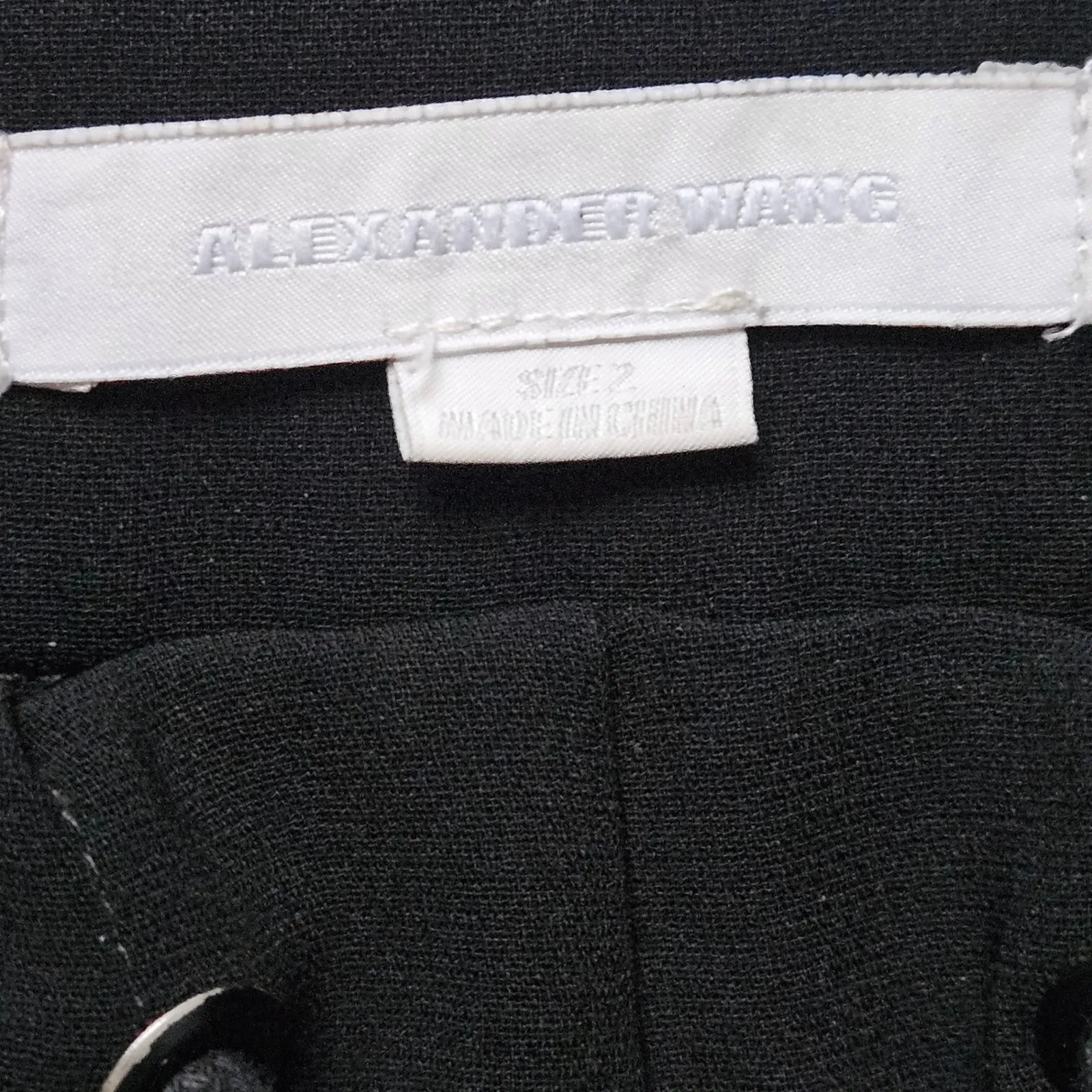 Alexander Wang Black Tailored Drawstring Pants Jogger Style Elastic Waist - Image 5