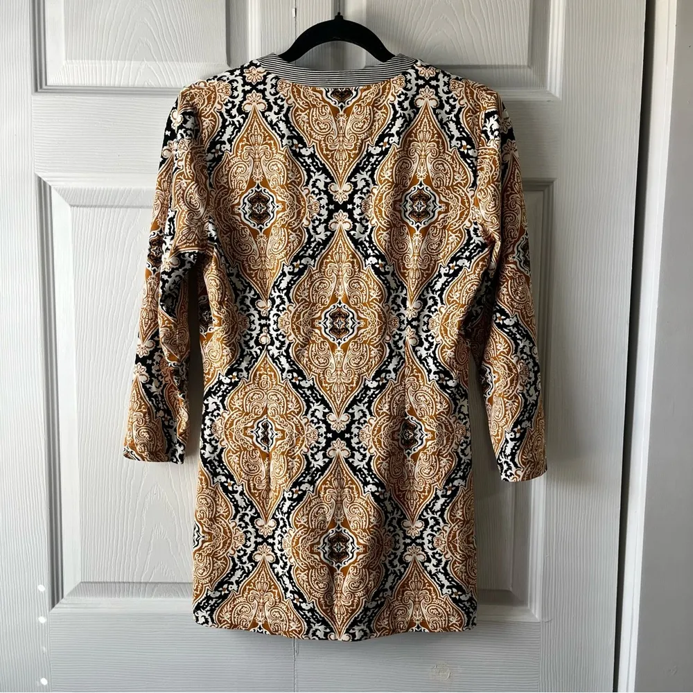 J. Mclaughlin Henely Tunic shirt Size Small Catalina Cloth Yellow Travel - Image 5