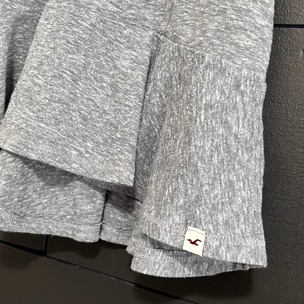 HOLLISTER Gray Flowy Babydoll Tank Top Women’s Sz M EUC - Image 2