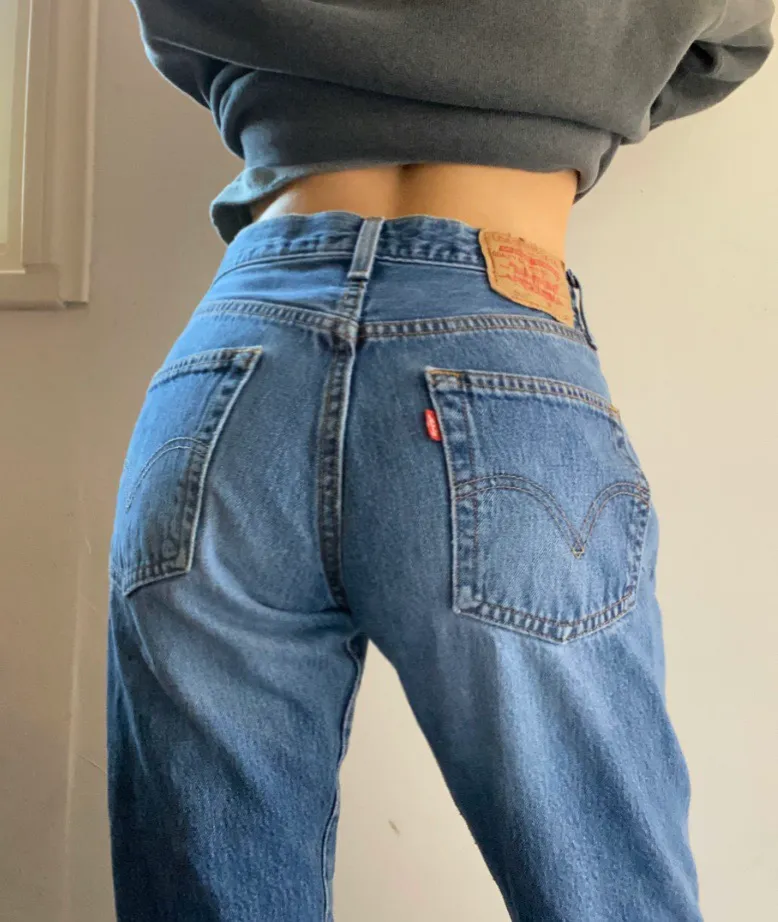 Vintage High Waisted Jeans - Image 3
