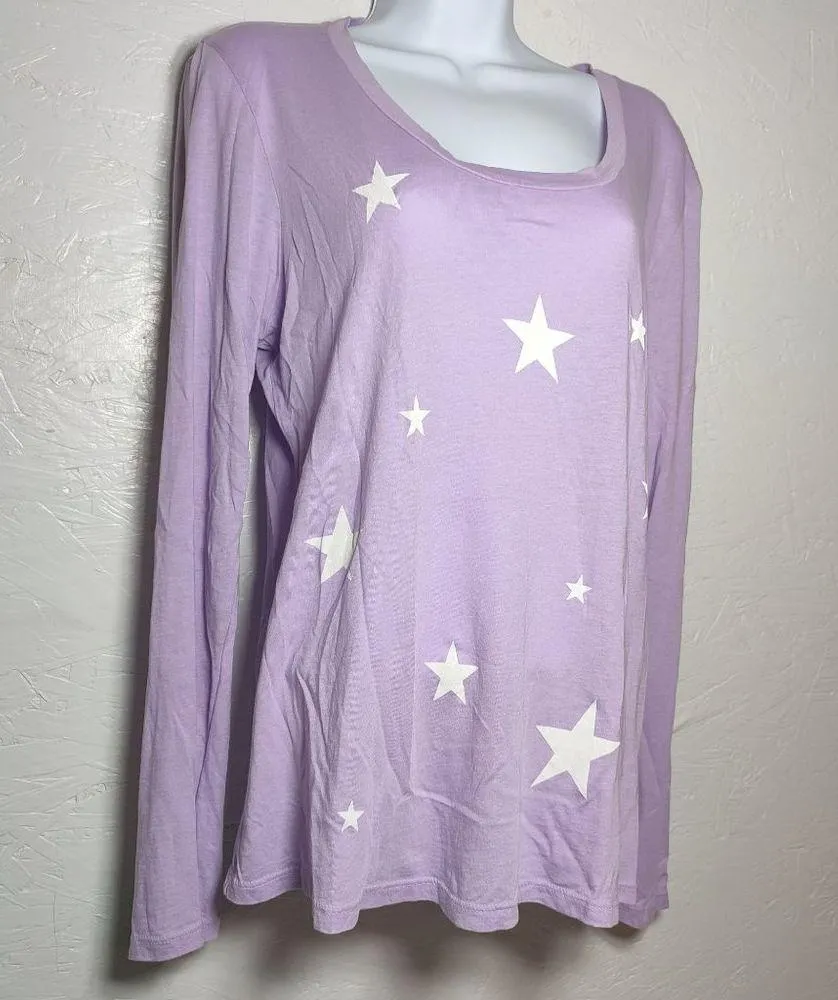Sundry Lilac Top Stars Print size 2 M - Image 5