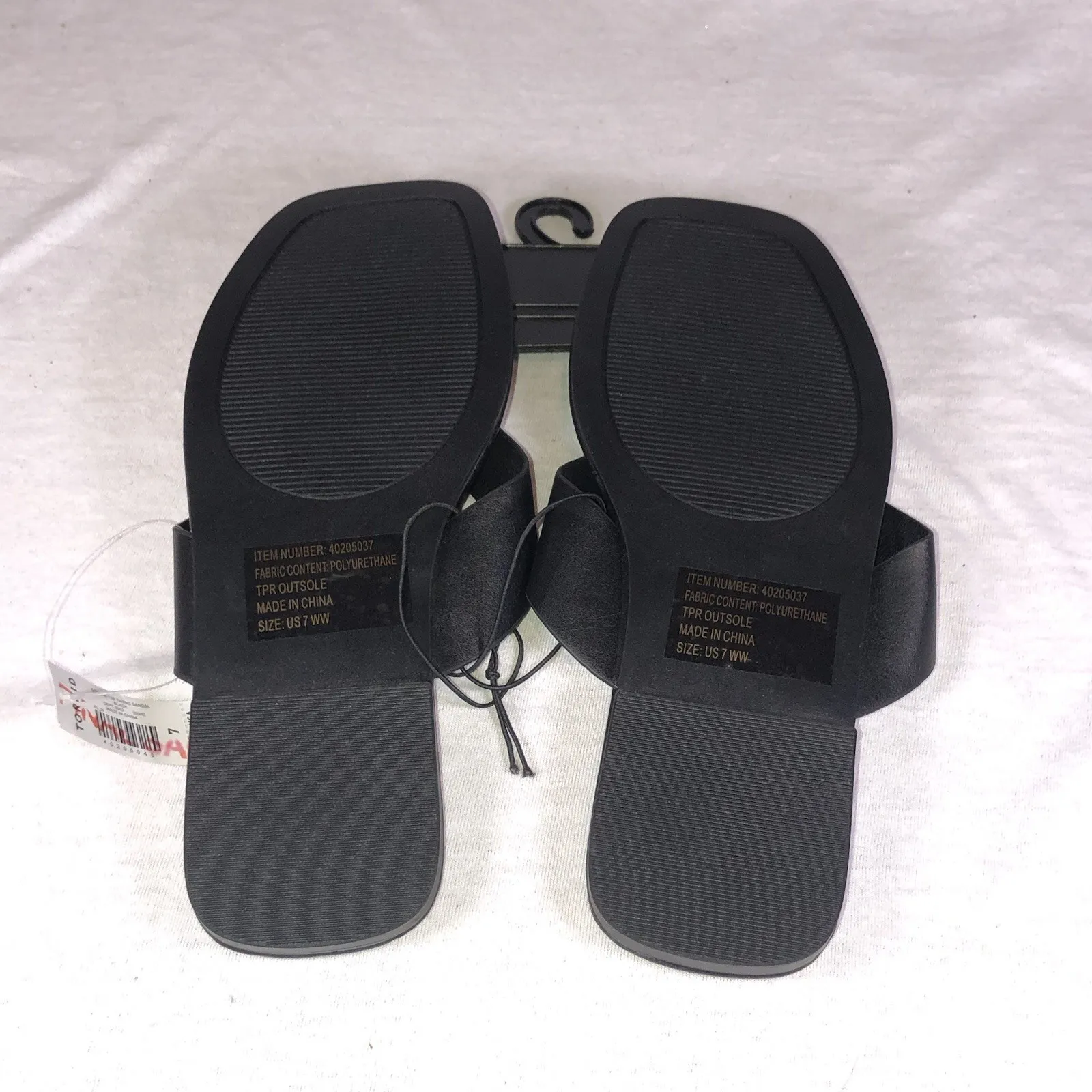 New With Tags Torrid Flip Flop Square Toe Thong Sandals Black Size 7WW - Image 3