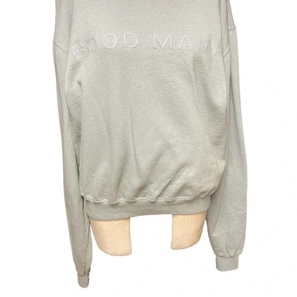 Good American Good Mama Oversize Graphic Sweatshirt‎ Size 2 / US Medium - Image 6