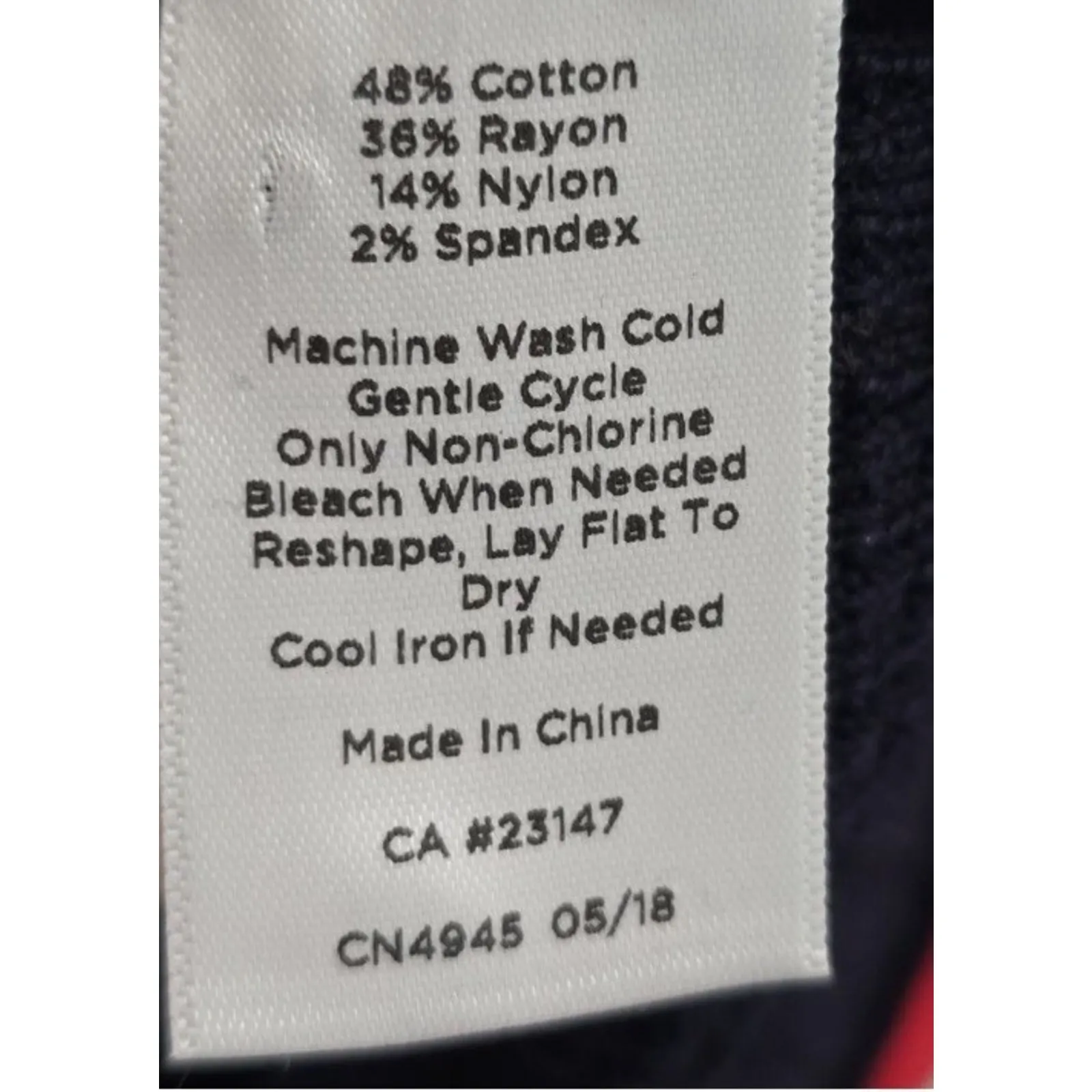 Talbots Navy Blue Cardigan Sweater M Textured Tipped Preppy Knit career casual - Image 7