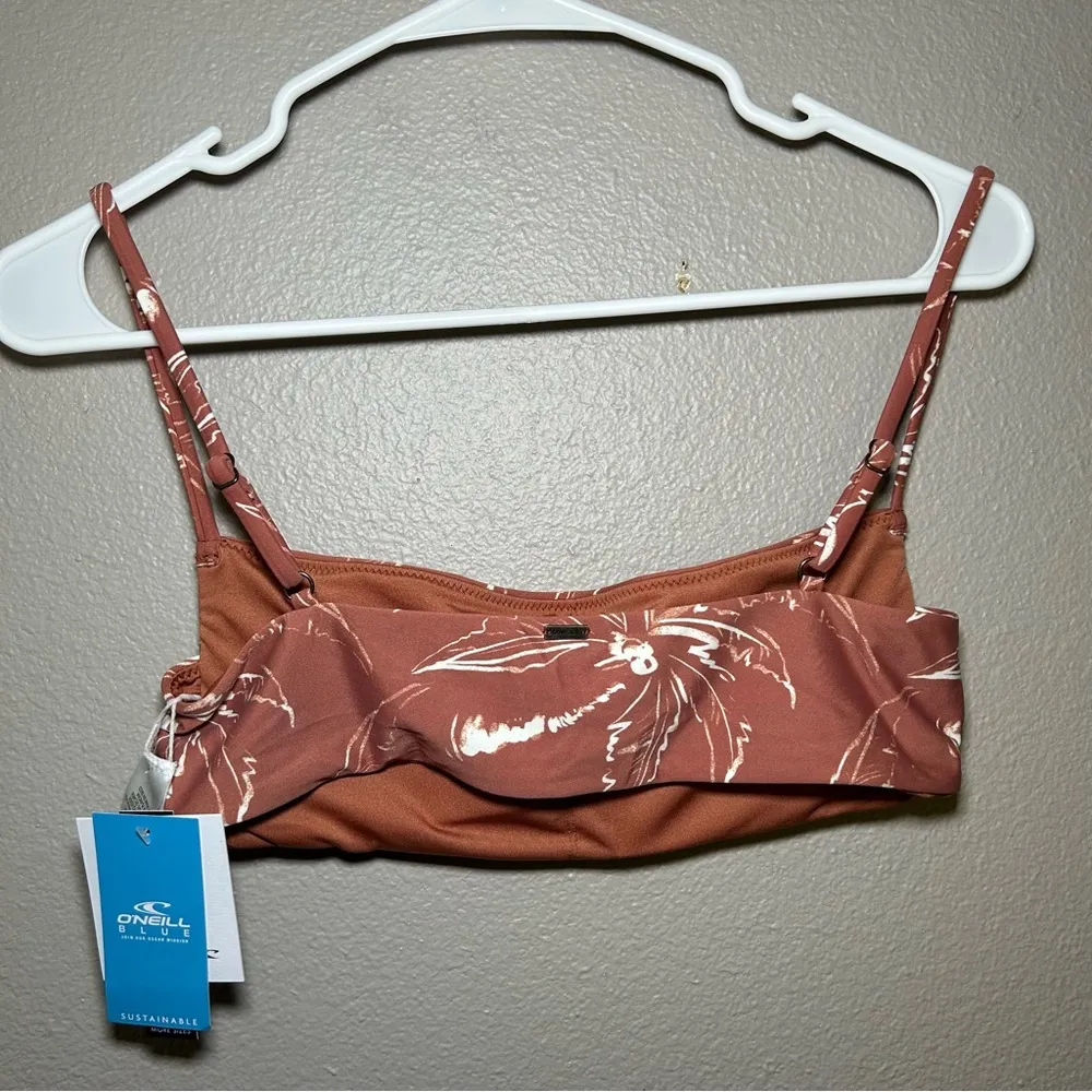 O’Neill Driftaway Kyra Rustic Brown Bikini Swim Top size medium - Image 5