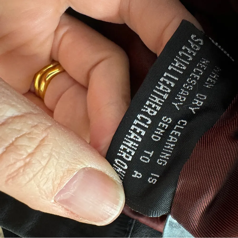 Vintage Wilson’s Leather Black Fitted Long Line Jacket Womens M Y2K 90s Rachel - Image 10