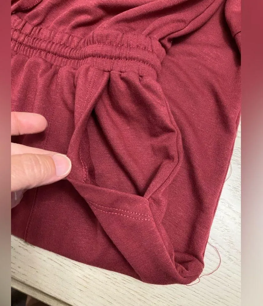 Live Well Lounge Pant Suit Red - Image 4