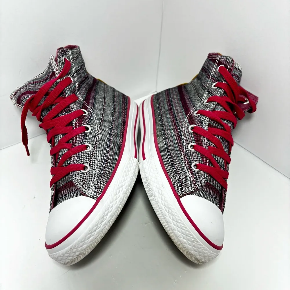 Converse Chuck Taylor Hi Berry Pink High-Top Fabric Shoes Size Junior 5 ,Women 7 - Image 5