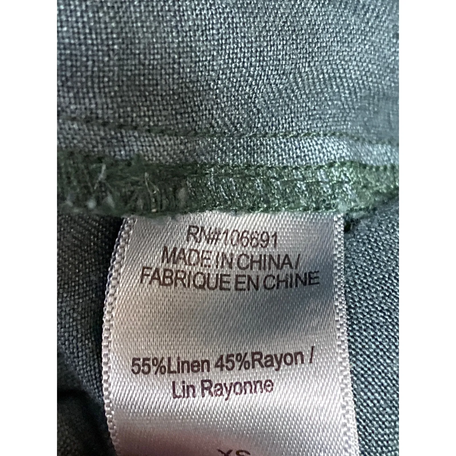 YFB Women's Green Patch Pockets High Waist Wide Leg Baggy Utility Cargo Pants XS - Image 4